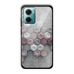 Blocks of Grey Customized Printed Glass Back Cover for Xiaomi Redmi 11 Prime 5G