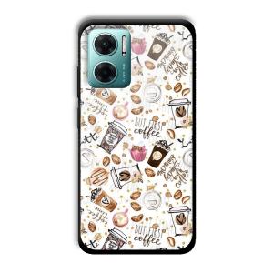 But Coffee First Customized Printed Glass Back Cover for Xiaomi Redmi 11 Prime 5G