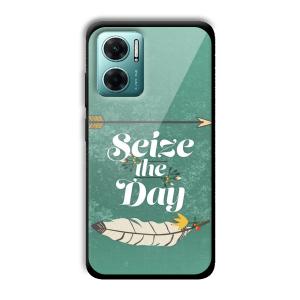 Seize the Day Customized Printed Glass Back Cover for Xiaomi Redmi 11 Prime 5G
