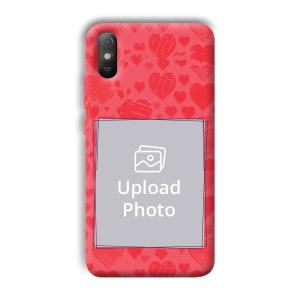 Red Hearts Customized Printed Back Cover for Xiaomi Redmi 9A