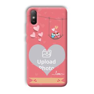 Love Birds Design Customized Printed Back Cover for Xiaomi Redmi 9A