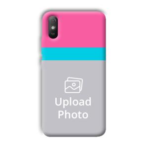 Pink & Sky Blue Customized Printed Back Cover for Xiaomi Redmi 9A