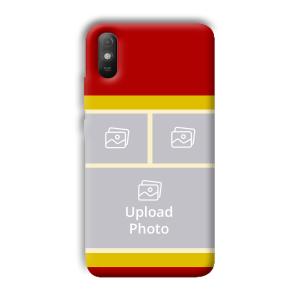 Red Yellow Collage Customized Printed Back Cover for Xiaomi Redmi 9A
