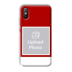 Red & White Customized Printed Back Cover for Xiaomi Redmi 9A