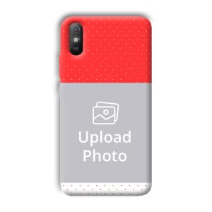 Red White Customized Printed Back Cover for Xiaomi Redmi 9A