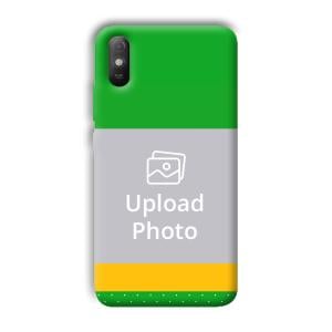 Green Yellow Customized Printed Back Cover for Xiaomi Redmi 9A