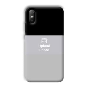 Black & Grey Customized Printed Back Cover for Xiaomi Redmi 9A
