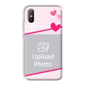 Pink Check Customized Printed Back Cover for Xiaomi Redmi 9A