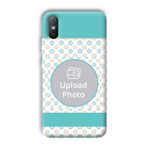 Blue Flowers Customized Printed Back Cover for Xiaomi Redmi 9A