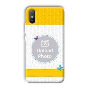 Butterflies & Yellow Customized Printed Back Cover for Xiaomi Redmi 9A