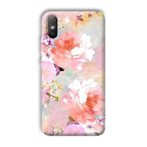 Floral Canvas Phone Customized Printed Back Cover for Xiaomi Redmi 9A