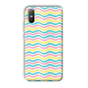 Wavy Designs Phone Customized Printed Back Cover for Xiaomi Redmi 9A