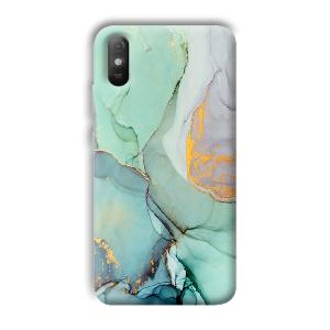 Green Marble Phone Customized Printed Back Cover for Xiaomi Redmi 9A