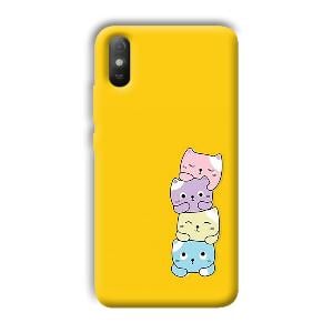 Colorful Kittens Phone Customized Printed Back Cover for Xiaomi Redmi 9A