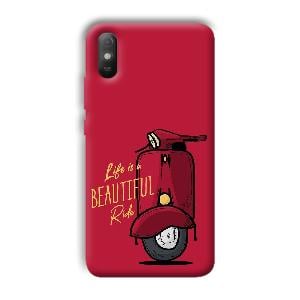 Life is Beautiful  Phone Customized Printed Back Cover for Xiaomi Redmi 9A