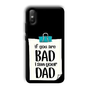 Dad Quote Phone Customized Printed Back Cover for Xiaomi Redmi 9A