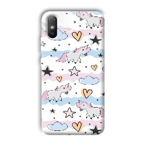 Unicorn Pattern Phone Customized Printed Back Cover for Xiaomi Redmi 9A