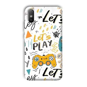 Let's Play Phone Customized Printed Back Cover for Xiaomi Redmi 9A