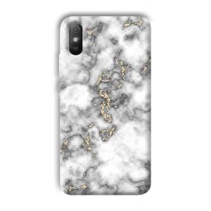 Grey White Design Phone Customized Printed Back Cover for Xiaomi Redmi 9A