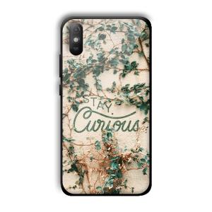 Stay Curious Customized Printed Glass Back Cover for Xiaomi Redmi 9A