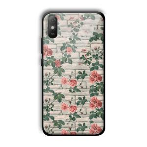 Flowers Customized Printed Glass Back Cover for Xiaomi Redmi 9A