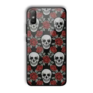 Red Skull Customized Printed Glass Back Cover for Xiaomi Redmi 9A