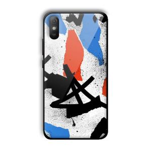 Abstract Graffiti Customized Printed Glass Back Cover for Xiaomi Redmi 9A