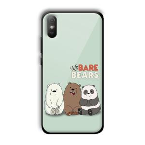 We Bare Bears Customized Printed Glass Back Cover for Xiaomi Redmi 9A