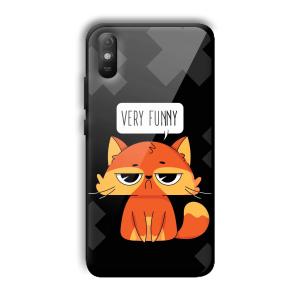 Very Funny Sarcastic Customized Printed Glass Back Cover for Xiaomi Redmi 9A