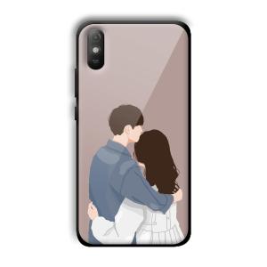 Cute Couple Customized Printed Glass Back Cover for Xiaomi Redmi 9A