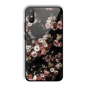Flowers Customized Printed Glass Back Cover for Xiaomi Redmi 9A