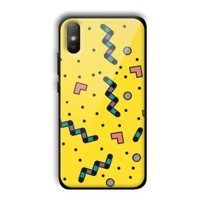 Yellow Game Customized Printed Glass Back Cover for Xiaomi Redmi 9A