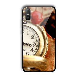 Golden Watch Customized Printed Glass Back Cover for Xiaomi Redmi 9A