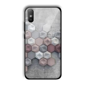 Blocks of Grey Customized Printed Glass Back Cover for Xiaomi Redmi 9A