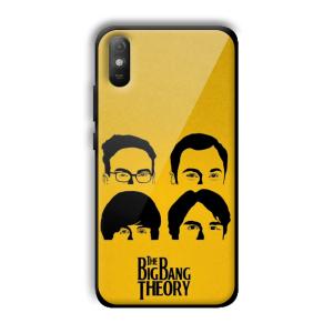 Yellow Theme Customized Printed Glass Back Cover for Xiaomi Redmi 9A