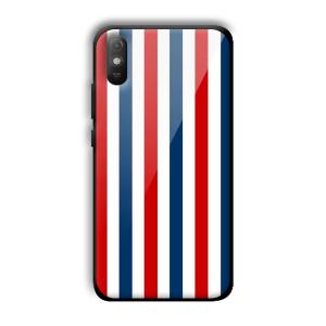 Red and Blue Customized Printed Glass Back Cover for Xiaomi Redmi 9A