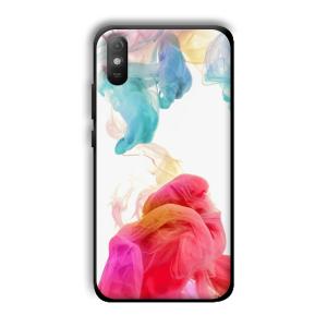 Water Colors Customized Printed Glass Back Cover for Xiaomi Redmi 9A