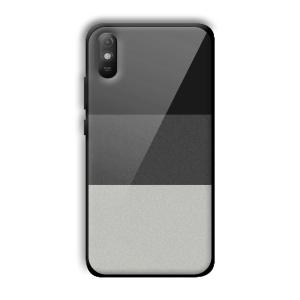 Shades of Grey Customized Printed Glass Back Cover for Xiaomi Redmi 9A