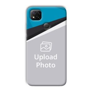 Blue Black Customized Printed Back Cover for Redmi 9 Activ