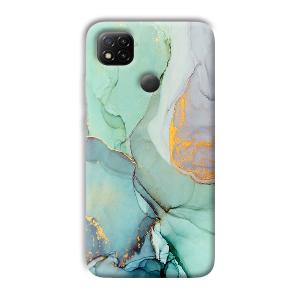 Green Marble Phone Customized Printed Back Cover for Redmi 9 Activ