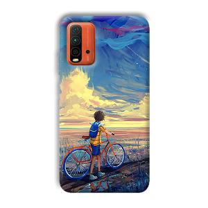 Boy & Sunset Phone Customized Printed Back Cover for Xiaomi Redmi 9 Power