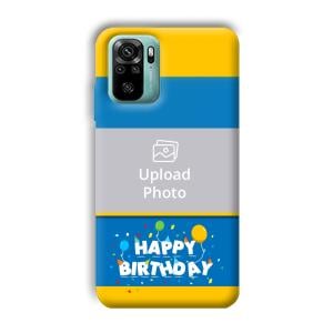 Happy Birthday Customized Printed Back Cover for Xiaomi Redmi Note 10