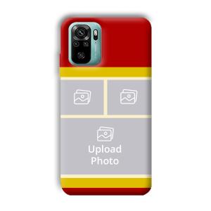 Red Yellow Collage Customized Printed Back Cover for Xiaomi Redmi Note 10