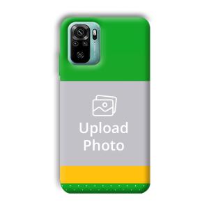 Green Yellow Customized Printed Back Cover for Xiaomi Redmi Note 10