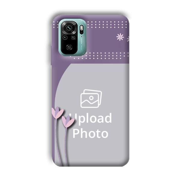 Lilac Pattern Customized Printed Back Cover for Xiaomi Redmi Note 10