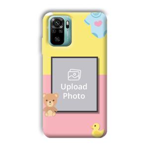 Teddy Bear Baby Design Customized Printed Back Cover for Xiaomi Redmi Note 10