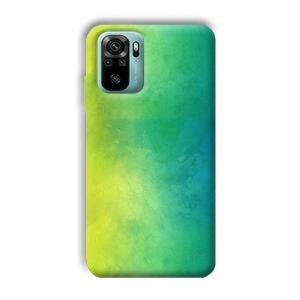 Green Pattern Phone Customized Printed Back Cover for Xiaomi Redmi Note 10