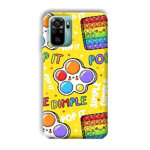 Pop It Phone Customized Printed Back Cover for Xiaomi Redmi Note 10