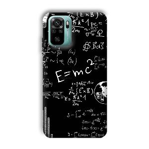 E is Equal To MC2 Phone Customized Printed Back Cover for Xiaomi Redmi Note 10
