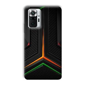 Black Design Phone Customized Printed Back Cover for Redmi Note 10 Pro